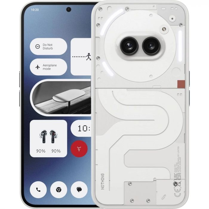 Смартфон Nothing Phone (2a) 6.7" 12/256ГБ, 2SIM, 5000мА•год, білий