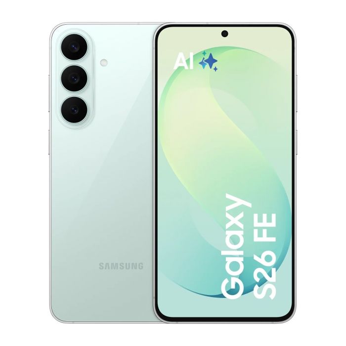 Смартфон Samsung Galaxy S26 FE 5G (S741) 6.7' 8/256ГБ, 2SIM, 4900мА•год, зелений світлий