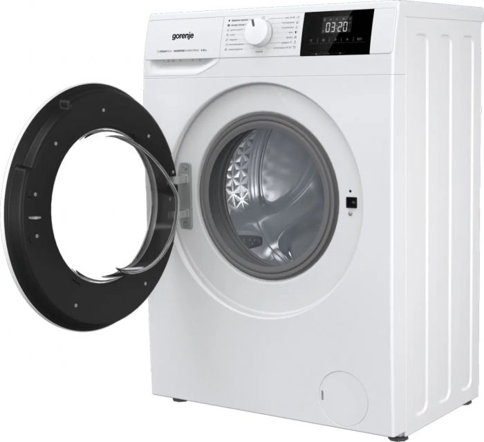 Пральна машина Gorenje фронтальна, 6кг, 1000, A++, 42см, дисплей, пар, інвертор, білий