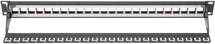 Рама DIGITUS 19", 1U, для складальної патч-панелі 24 порти, чорна