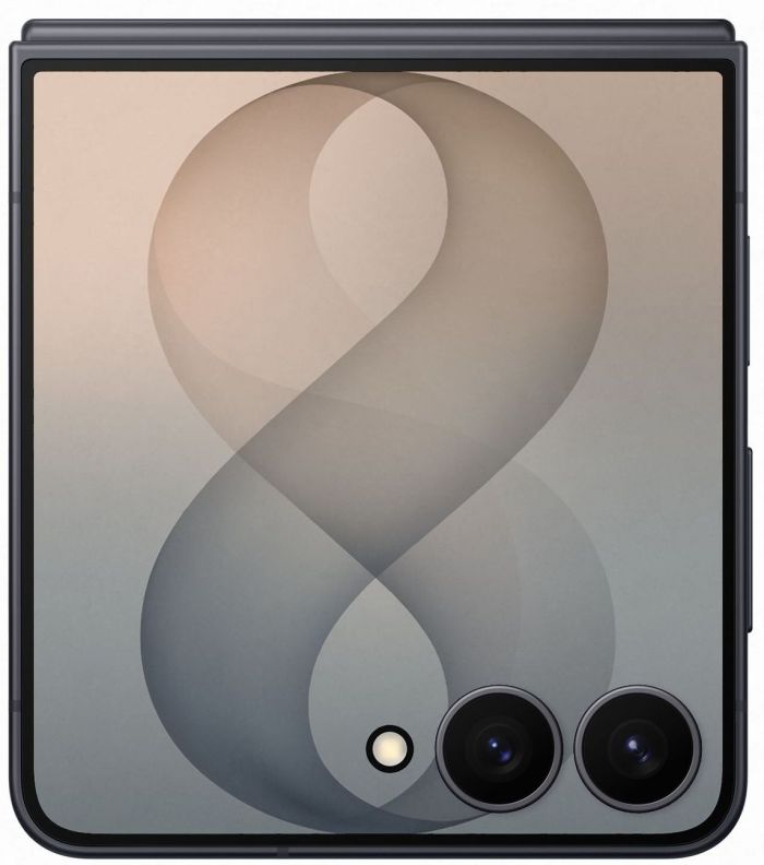 Смартфон Samsung Galaxy Flip 8 5G (F776) 6.9"/4.1"12/256ГБ, 1SIM, 4300мА•год, графітовий