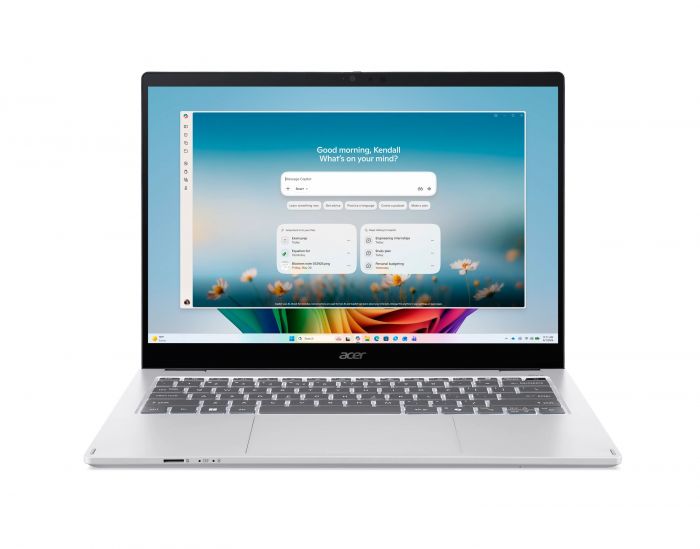 Ноутбук Acer Swift Spin 14 AI SFSP14-I51T 14" WUXGA IPS Touch, Intel U9-386H, 16GB, F512GB, UMA, Win11, сріблястий