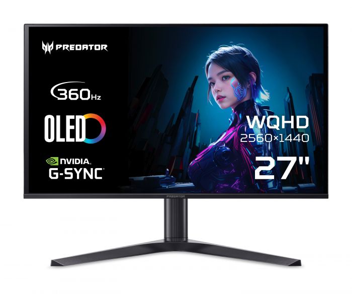 Монітор Acer 27" Predator X27UFbmiipphuzx 2xHDMI, DP, USB-C, MM, OLED, 360Hz, 1ms