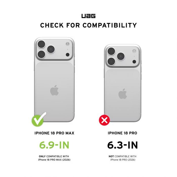 Чохол UAG для iPhone 18 Pro Max, Monarch Pro Magsafe VEIL, Ash