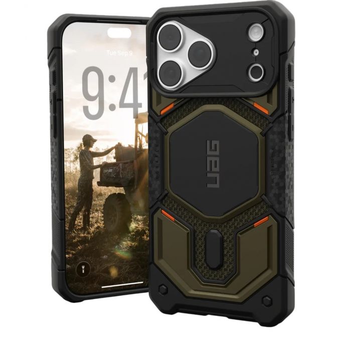 Чохол UAG для iPhone 18 Pro Max, Monarch Pro Magsafe, Kevlar Element Green
