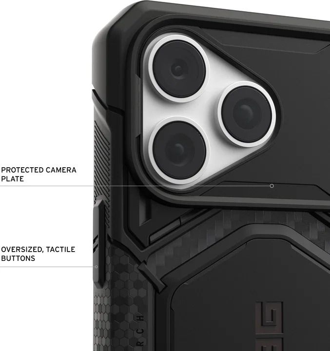 Чохол UAG для iPhone 18 Pro Max, Monarch Pro Magsafe, Carbon Fiber