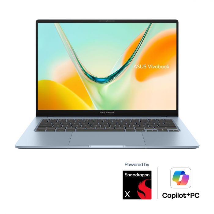Ноутбук ASUS Vivobook S14 S5408QA-TM263W 14" WUXGA IPS, Qualcomm X1 26 101, 8GB, F512GB, UMA, Win11, Блакитний