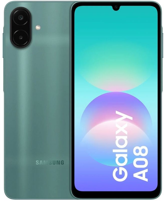 Смартфон Samsung Galaxy A08 (A085) 6.7" 4/128ГБ, 2SIM, 6000мА•год, зелений