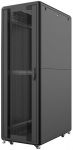 Шафа MIRSAN 19", 48U, GTS, перфорація 63%, 600x1000 мм, зібраний, максимально 2000 кг, чорна
