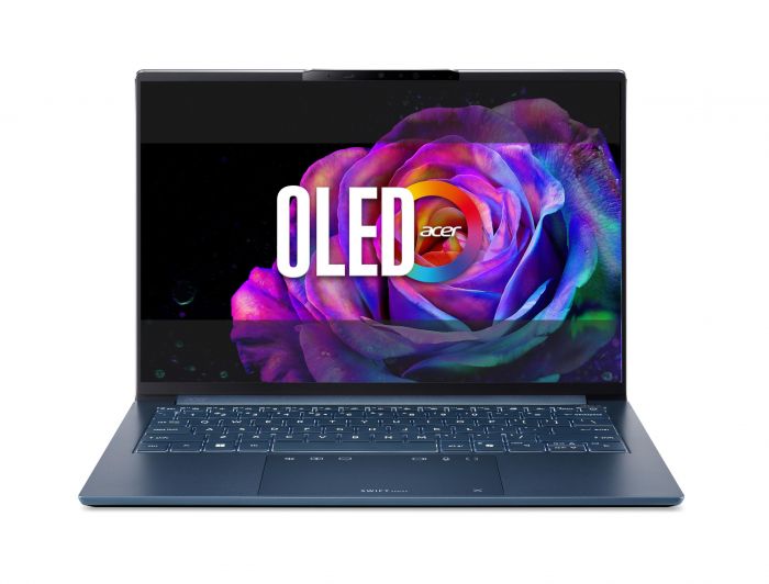 Ноутбук Acer Swift Go 14 AI SFG14-I71 14" WUXGA OLED, Intel U7-355, 16GB, F512GB, UMA, Win11, синій