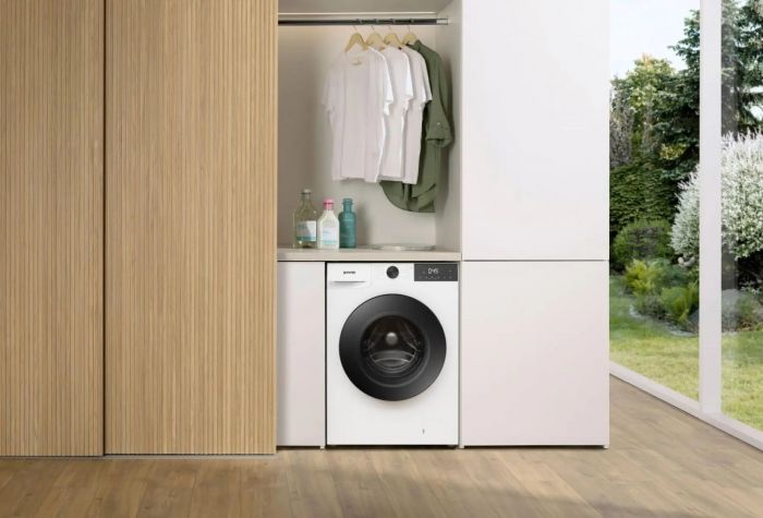 Пральна машина Gorenje фронтальна, 9кг, 1400, A++, 47см, дисплей, інвертор, пара, білий