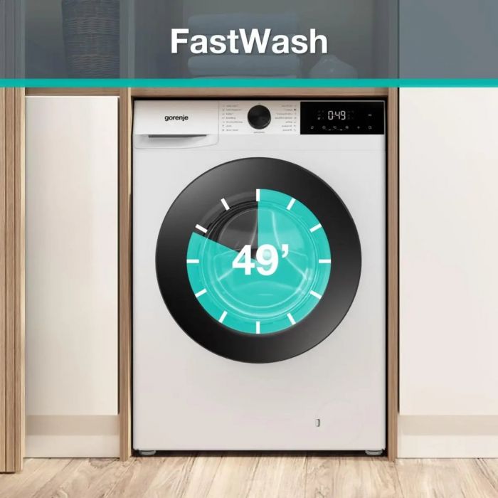 Пральна машина Gorenje фронтальна, 9кг, 1400, A++, 47см, дисплей, інвертор, пара, білий