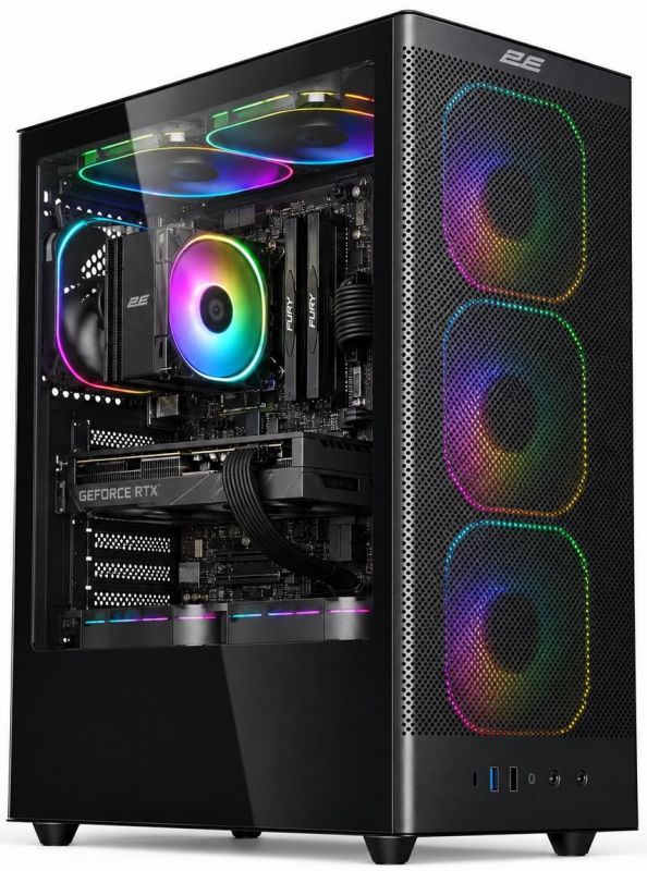 Комп’ютер персональний 2E Rational AMD R5-7500F, 16Gb, F512GB, NVD5060TI-8, B650, V8210B, 650W, FreeDos