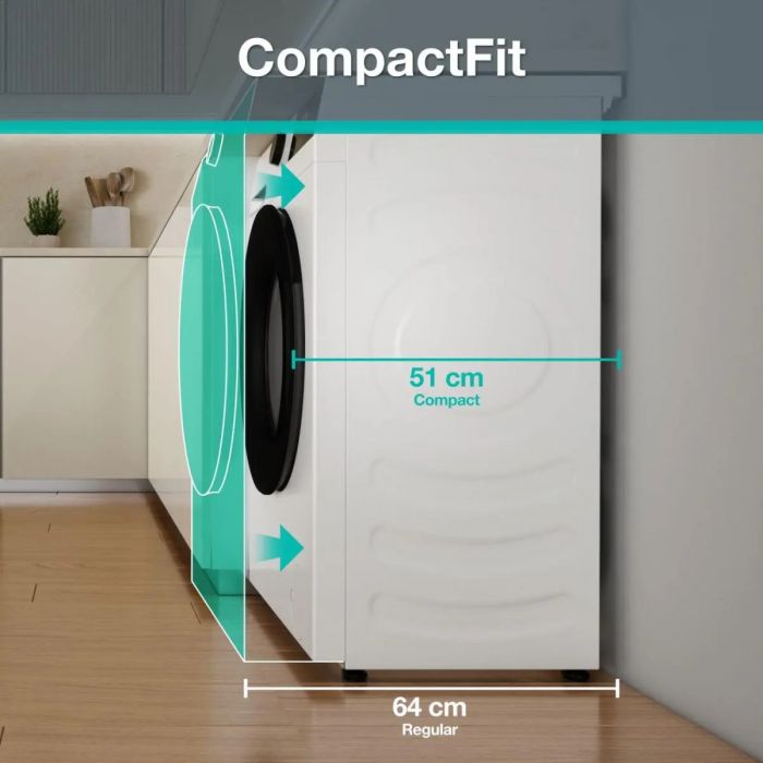 Пральна машина Gorenje фронтальна, 6кг, 1200, A, 41.5см, чорний люк, дисплей, пар, інвертор, білий