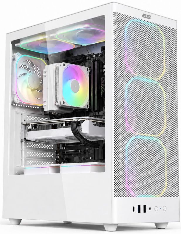 Комп’ютер персональний 2E Rational AMD R5-7500F, 16Gb, F512GB, NVD5060TI-8, B650, 2E-V8210W, 650W, Win11PE, білий