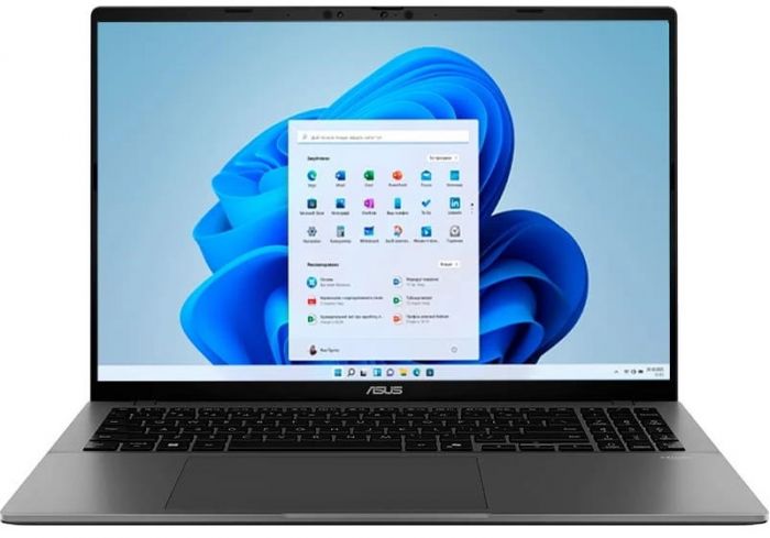 Ноутбук ASUS Vivobook S16 S3607QA-PL003W 16" WQXGA IPS, Qualcomm X X1 26 100, 16GB, F512GB, UMA, Win11, Сірий