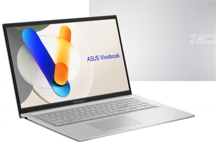 Ноутбук ASUS Vivobook 17 X1704MA-AU102 17.3" FHD IPS, Intel 3 304, 8GB, F256GB, UMA, NoOS, Сріблястий