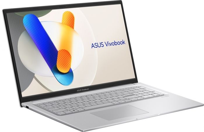 Ноутбук ASUS Vivobook 17 X1704MA-AU043 17.3" FHD IPS, Intel 5 320, 8GB, F512GB, UMA, NoOS, Сріблястий