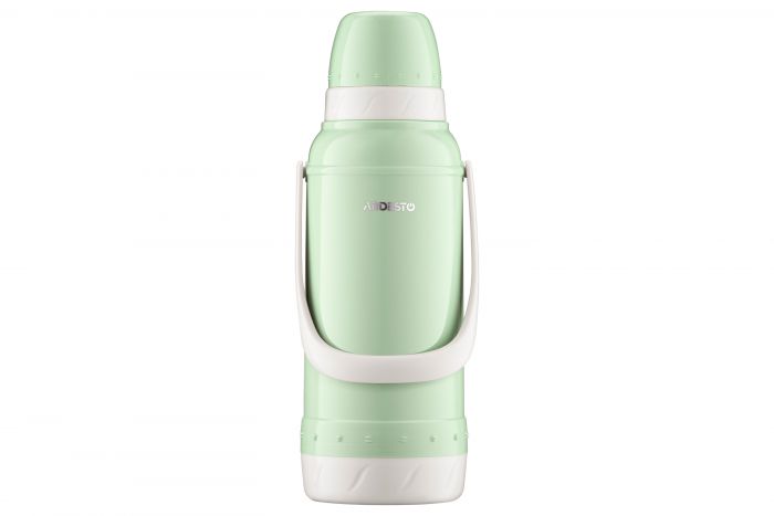 Термос Ardesto Gemini Gourmet 2000 мл, пластик, скляна колба, зелений