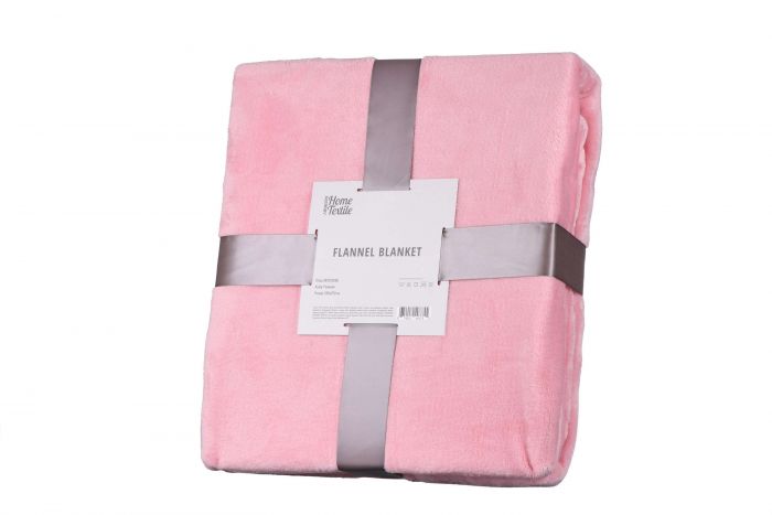Плед Ardesto Flannel, 200х220см, рожевий, 100% поліестер
