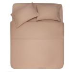 Простирадло на резинці Ardesto Mix&Match, 160х200+30см, 100% бавовна, сатин, бежевий