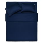 Простирадло на резинці Ardesto Mix&Match, 160х200+30см, 100% бавовна, сатин, синій