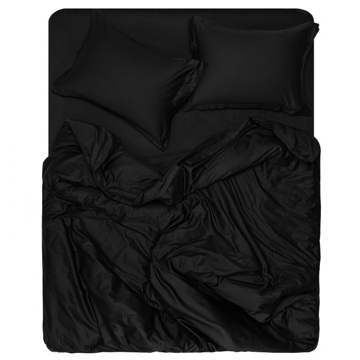 Підковдра Ardesto Mix&Match Premium, 200х220см, 100% бавовна, сатин, чорний