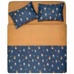 КПБ 2,0сп Ardesto Gloria, підковдра 200х220см, простирадло 230х240см, наволочки (2) 50х70см, 100% бавовна, сатин, ведмеді синій