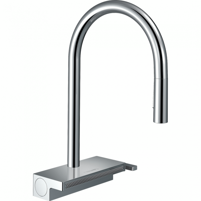 Змішувач для кухні Hansgrohe Aquno Select M81, довж.виливу - 220мм, поворотний, витяжний, 1 важіль, хром