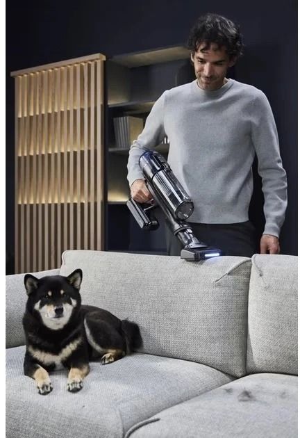 Пилосос Rowenta безпровідний X-Force Flex 16.60 Animal, 315Вт, вологе прибирання, конт пил -0.65л, автон. робота до 120хв, HEF system 99,9%, чорно-сірий