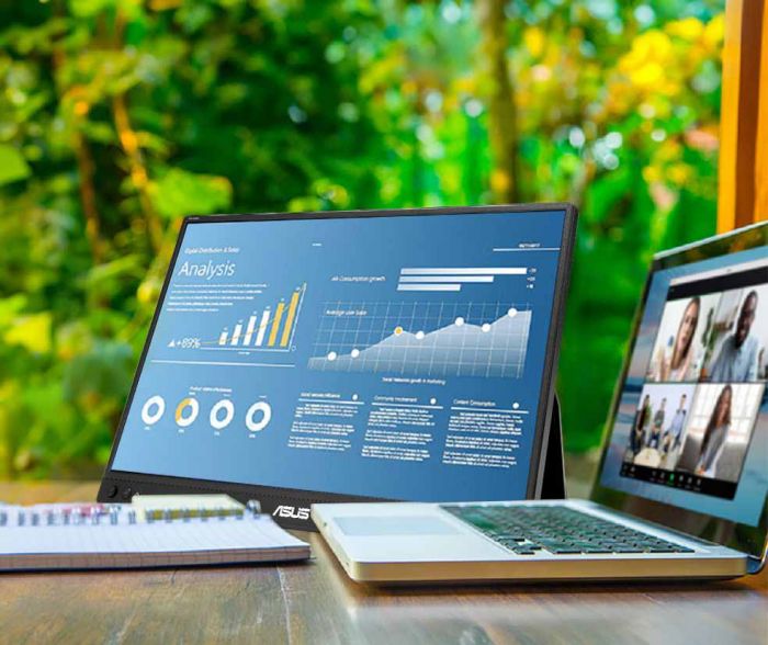 Монітор портативний Asus 15.6" ZenScreen MB16AHVE mHDMI, 2xUSB-C, IPS, Sleeve