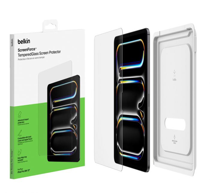 Захисне скло Belkin для iPad Pro 13 (2024 M4)TemperedGlass (1 Pack)