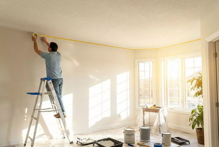 Стрічка малярна Neo Tools, 50мх25мм, жовтий