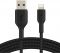 Кабель Belkin USB-A > Lightning заряджання/синхронізації 12Вт, 2м, плетений, чорний