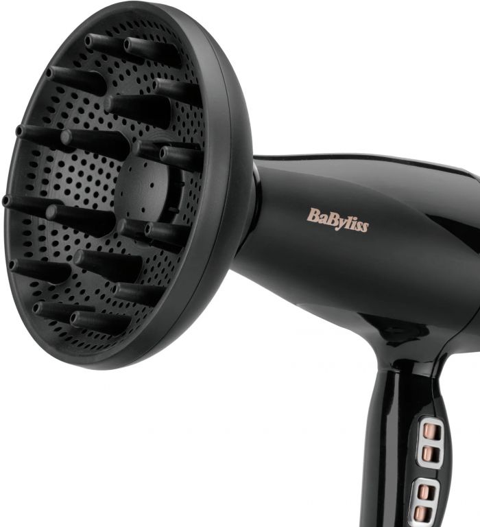 Фен Babyliss Air Power Pro, 2300Вт, 3 режими, дифузор, іоніз-я, хол. обдув, кераміка, чорний