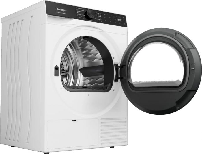 Сушильна машина Gorenje тепловий насос, 9кг, A++, 60см, дисплей, 15 програм, Wi-Fi, білий