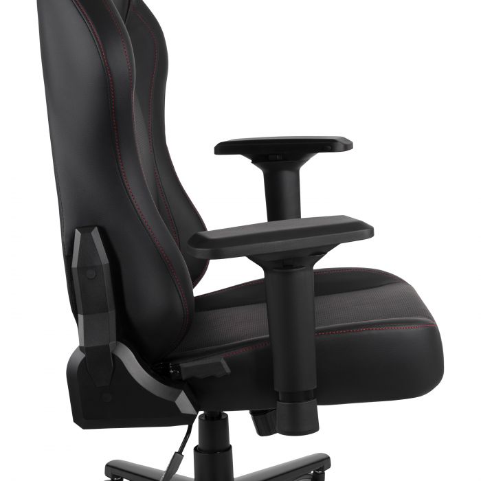 Крісло 2E GAMING BASAN II, ПУ шкіра, 4D-Armrests, чорно-червоний