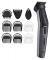 Набір для стрижки Babyliss, для бороди, вусів, голови, носа і тіла, акум., вібраційний мотор, насадок-9, сталь, сірий
