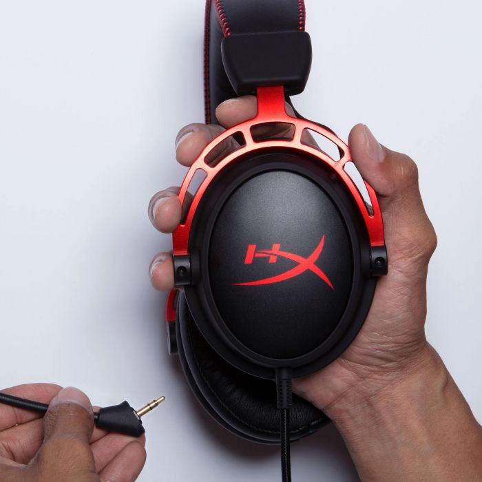 Гарнітура ігрова HyperX Cloud Alpha, mini-jack/dual 3.5мм, 1.2м/2м чорно-червоний
