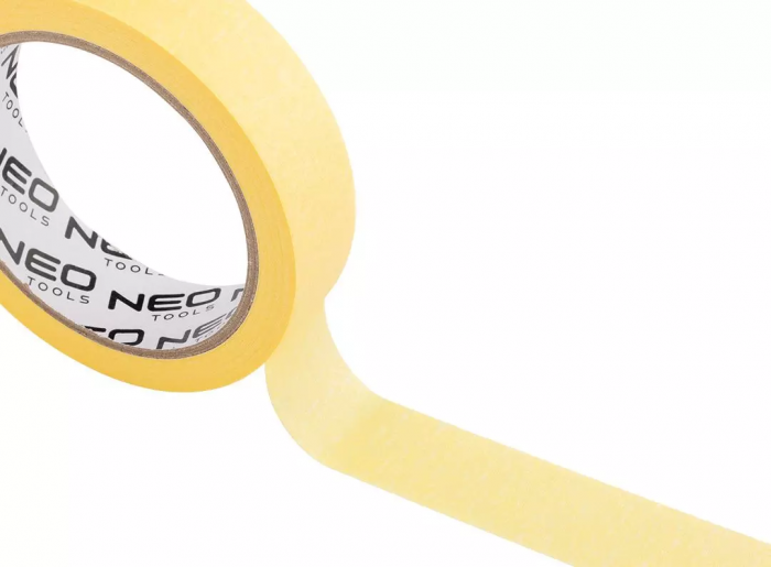 Стрічка малярна Neo Tools, 25мх25мм, жовтий  набір 2шт