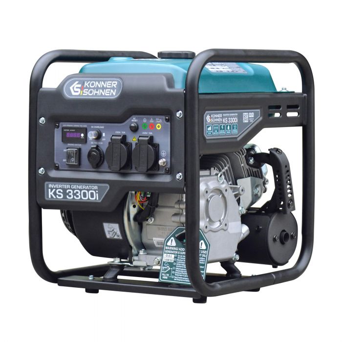 Генератор бензиновий інверторний Konner&Sohnen KS 3300i, 230В, 3.3кВт, ручний стартер, 25.5кг