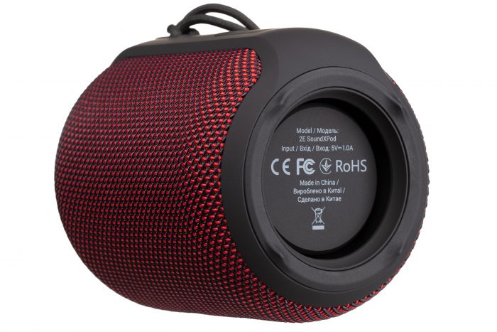 Портативна акустична система 2E SoundXPod 15Вт, BT 5.0, TWS, IPX6, Червоний