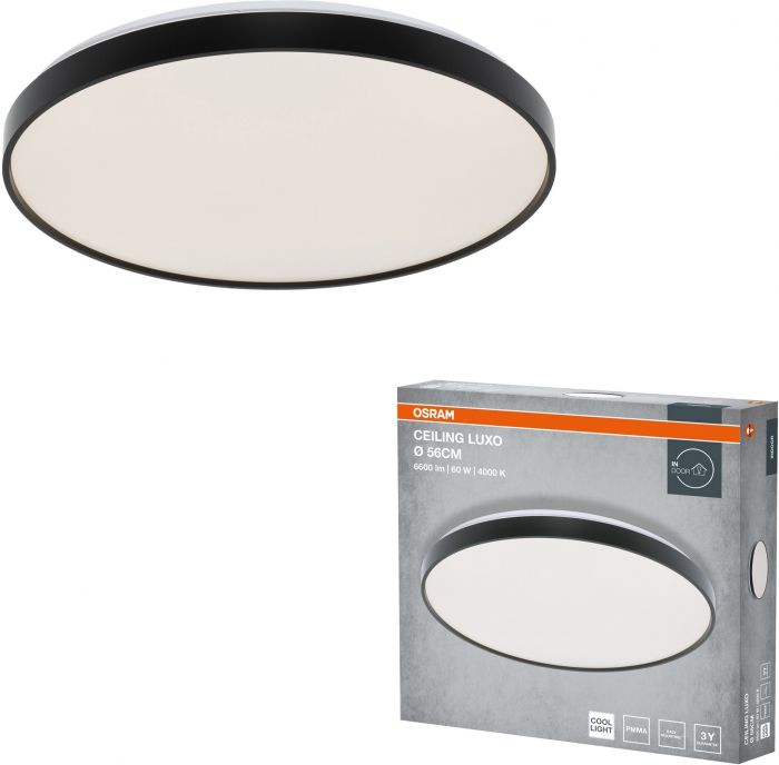 Світильник накладний OSRAM CEILING LUXO 60Вт 4000К чорний