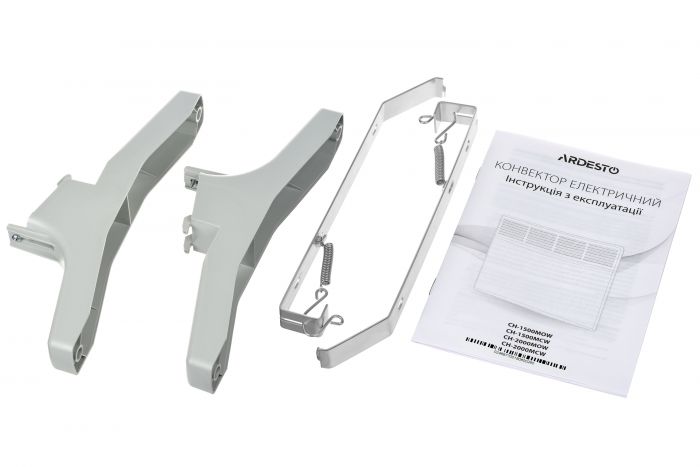 Конвектор ARDESTO CH-1500MCW 15м2, 1500Вт, мех. упр-ння, закр. нагрів. елемент, IP24, білий
