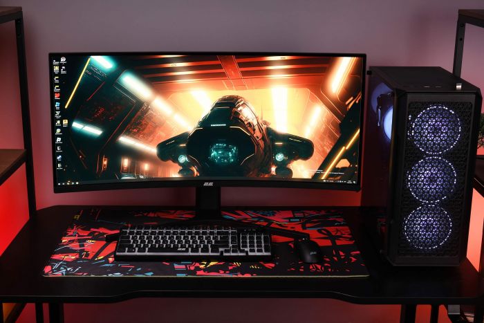 Монітор 2E GAMING 34" R3426B 2xHDMI, DP, VA, 3440x1440, 200Hz, 1ms, NTSC 85%, CURVED, FreeSync, HAS