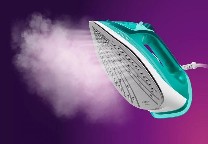 Праска Philips 3000 series, 2400Вт, 300мл, паровий удар -180гр, постійна пара - 40гр, керам. підошва, бірюзовий