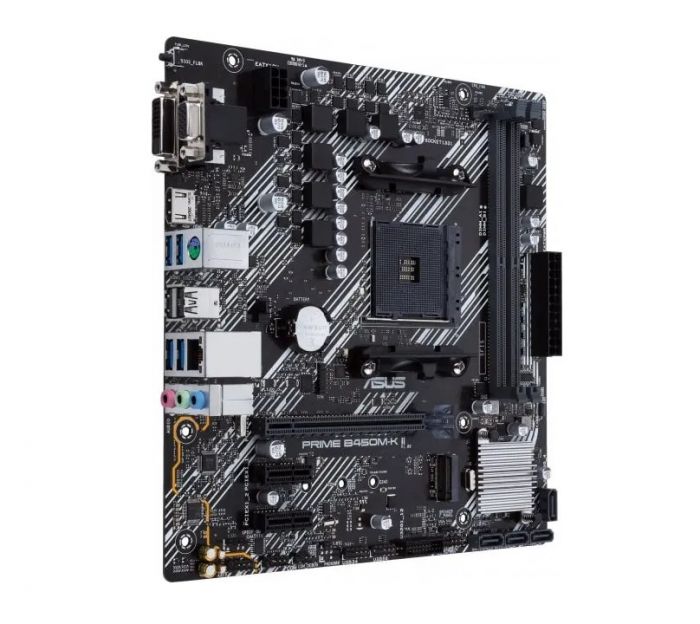 Материнcька плата ASUS PRIME B450M-K II sAM4 B450 2xDDR4 HDMI DVI D-Sub mATX