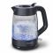 Електрочайник Tefal Morning Glass Kettle, 1.7л, скло, з підсвіткою, чорний