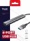 Хаб Trust Halyx USB-A > 4xUSB-А 3.2, Алюміній, 0.1м, Сірий