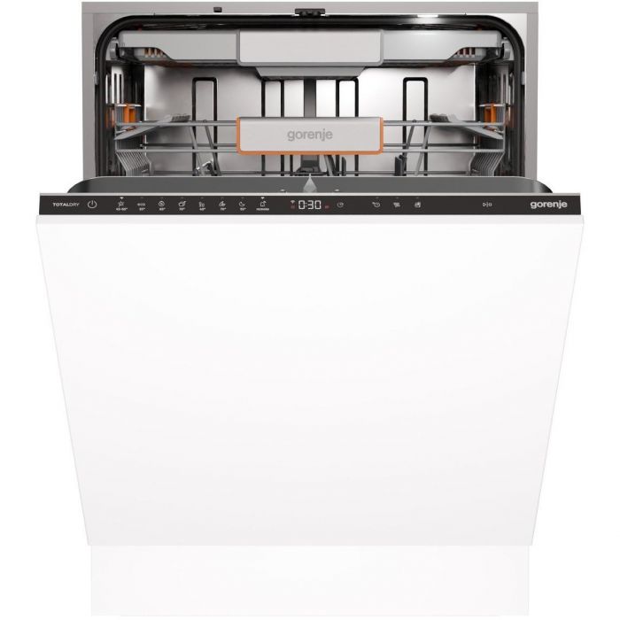 Посудомийна машина Gorenje вбудовувана, 16компл., D, 60см, інвертор,Wi-Fi, AquaStop, сенсорн.упр, 3и кошики, білий